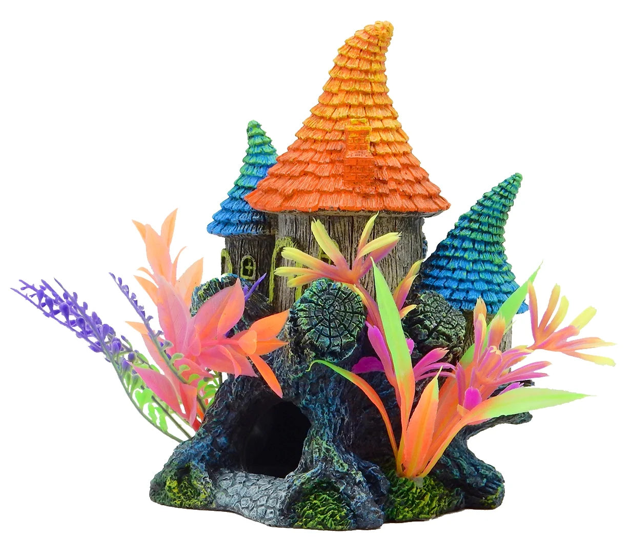 Elf House Aquarium Structure - Multicolor