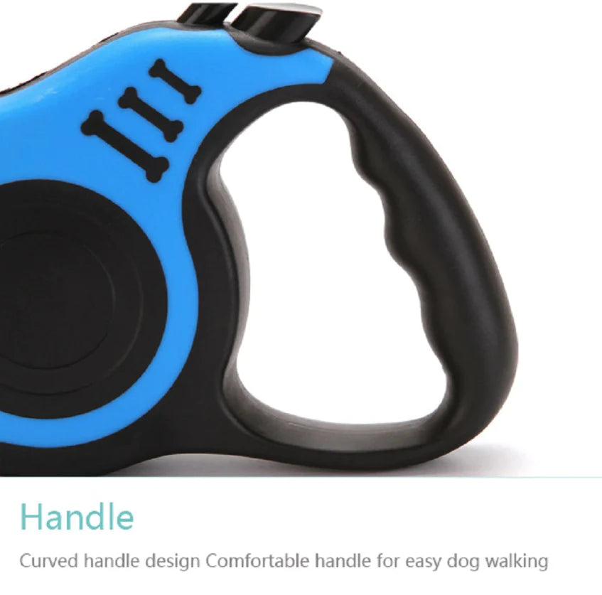 16.5FT Retractable Dog Leash Pet Collar Automatic Walking 