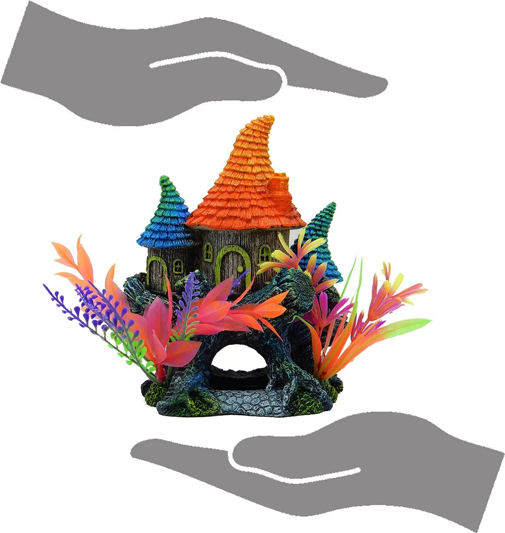 Elf House Aquarium Structure - Multicolor