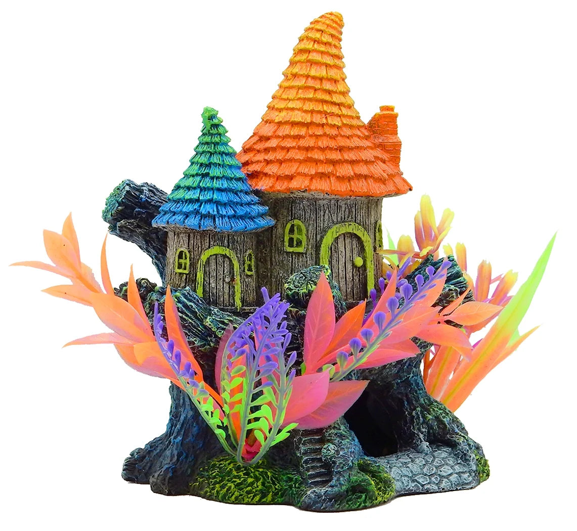 Elf House Aquarium Structure - Multicolor