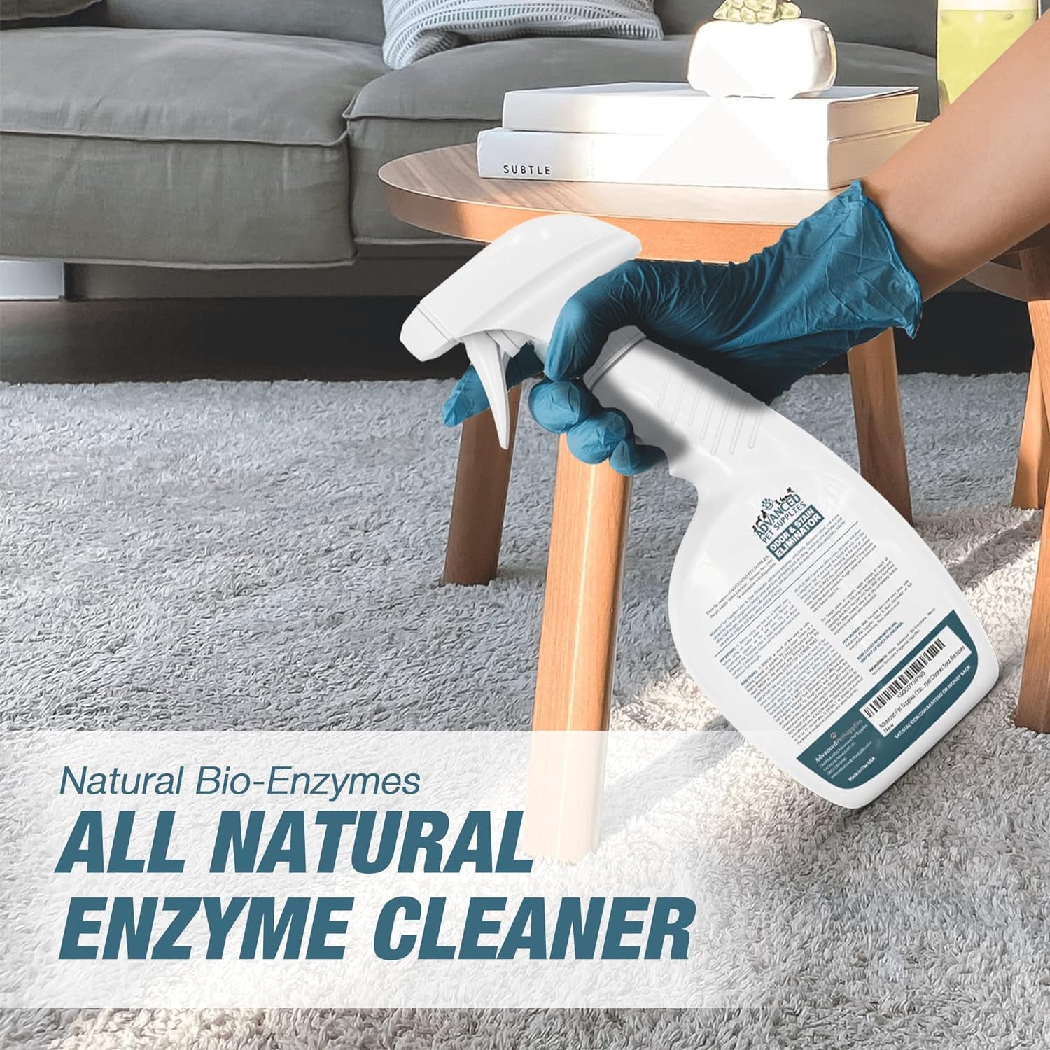 Advanced Pet Stain Remover - Dog Stain Remover and Odor Neutralizer with a Fresh, Clean Scent - Professional Strength Enzymatic Pet Carpet Cleaner Spray - Made in the USA - 32 Ounces