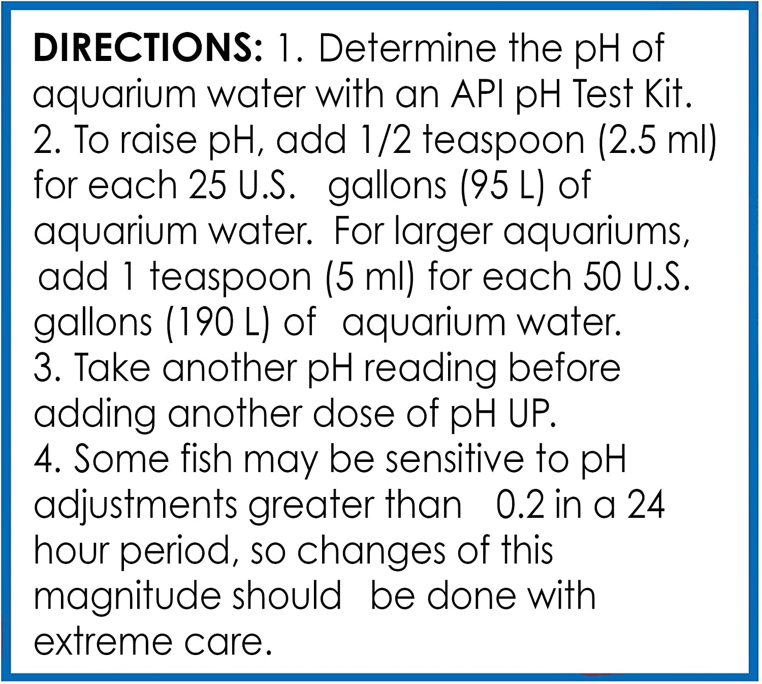 Ph up Freshwater Aquarium Water Ph Raising Solution 16-Ounce Bottle