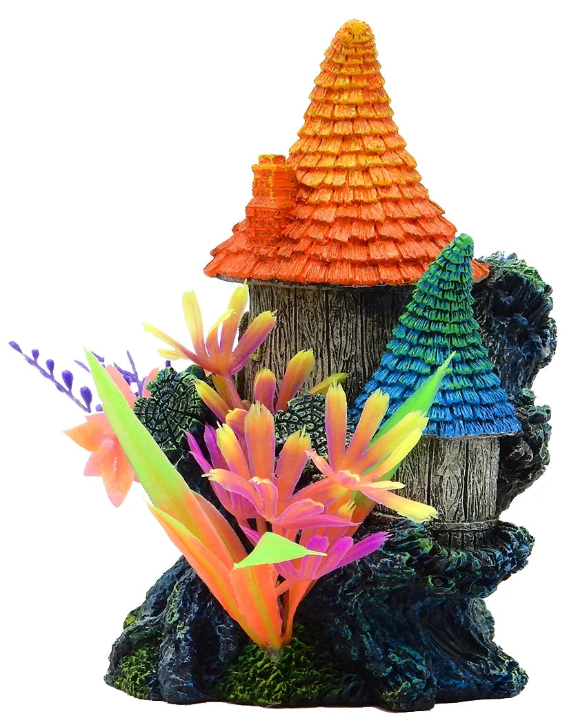 Elf House Aquarium Structure - Multicolor