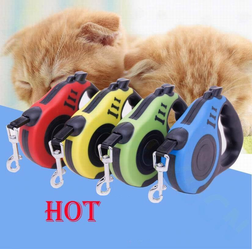 16.5FT Retractable Dog Leash Pet Collar Automatic Walking 