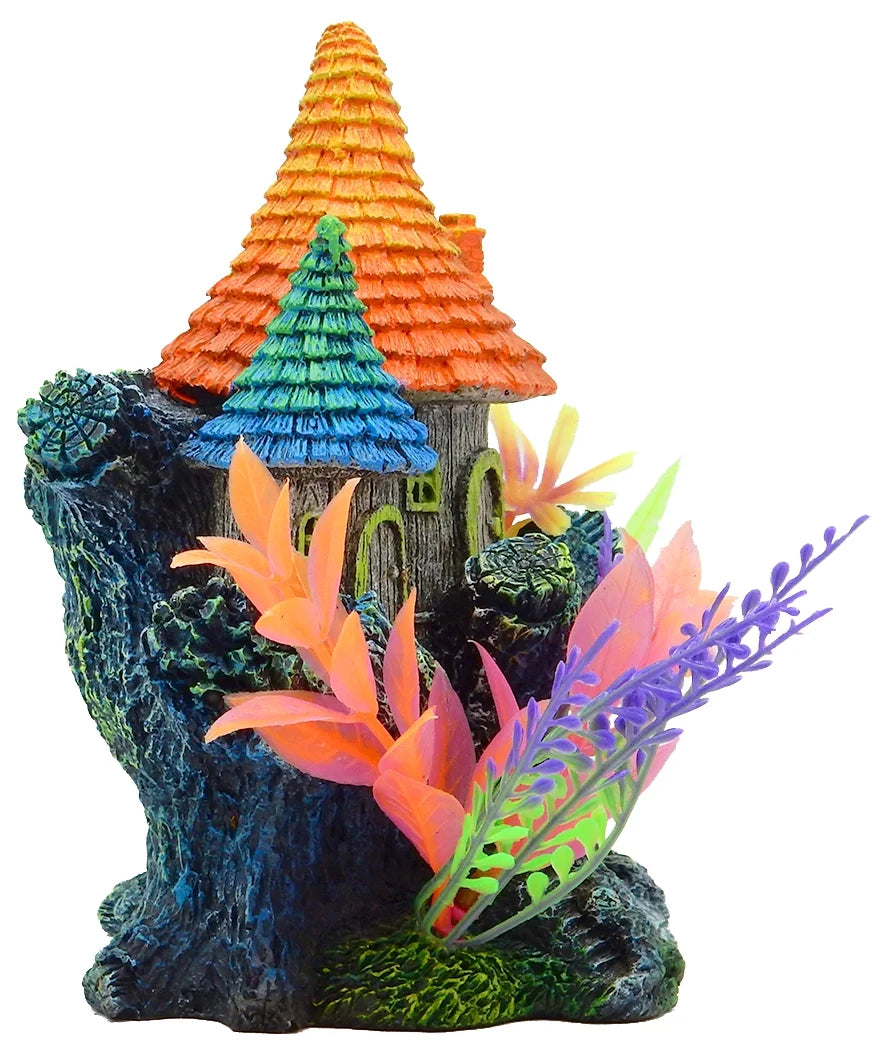 Elf House Aquarium Structure - Multicolor