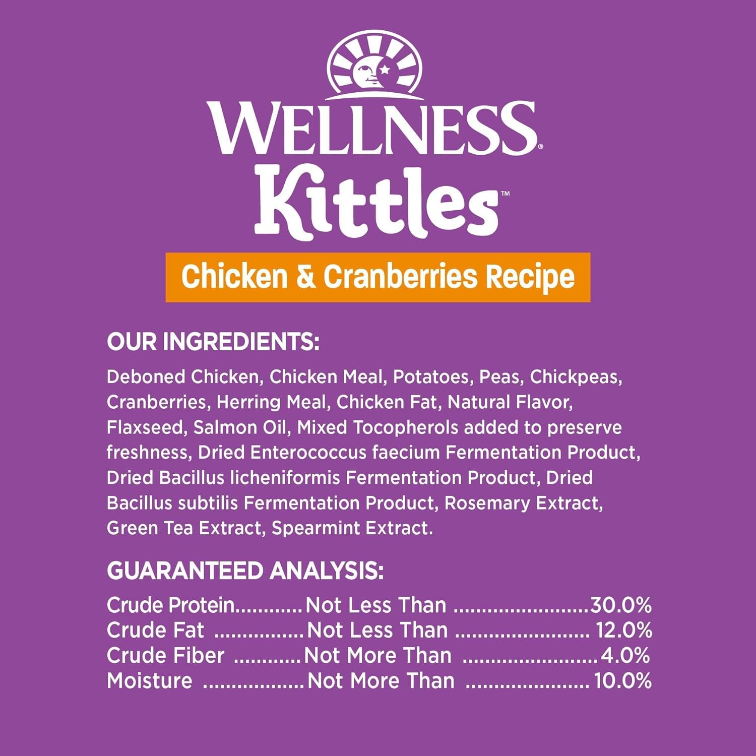 Kittles Grain Free Cat Treats, Chicken & Cranberries Recipe, All Life Stages, 2-Ounce Bag