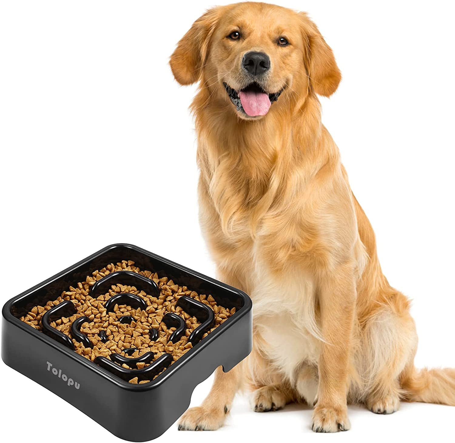 Extra-Large Slow Feeder Dog Bowls(10 Cups Capacity)